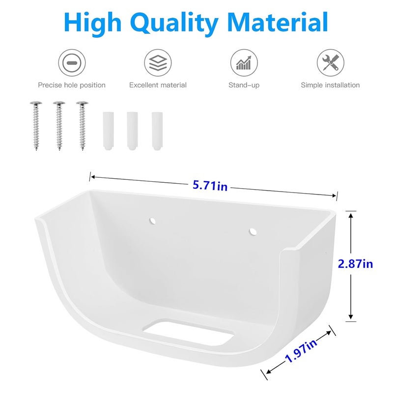 Huafly 1Pcs Screwless Wall Mount Bracket for Eero Pro 6 WiFi, VHB Stick On Holder, Strong Adhesive Holder, No Tools No Drilling No Hole (eero Pro 6 Mount,1Pcs) - Image 3